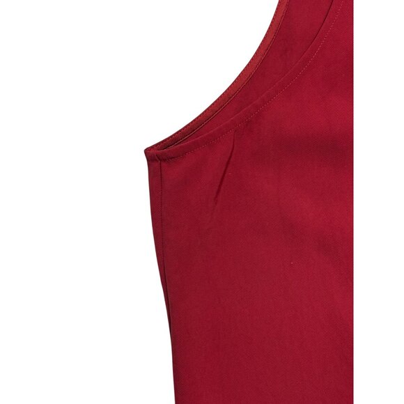 Everlane Japanese GoWeave High Neck Tank Red Dress-sz 12 - Picture 9 of 10